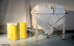 Pelletkessel mit Sacksilo